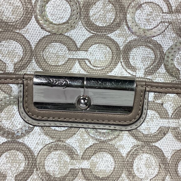 Coach Poppy Kristin Logo Small Shoulder Bag & Card Wallet - Picture 7 of 16